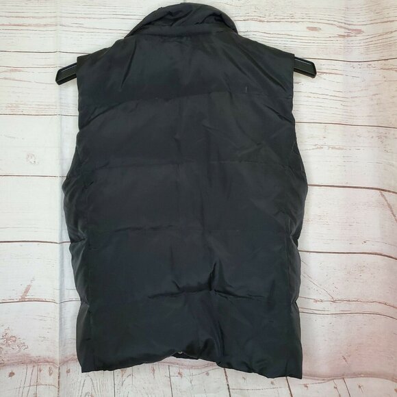 Liz Claiborne Medium Puffer Full Zip Black Vest - Picture 6 of 12